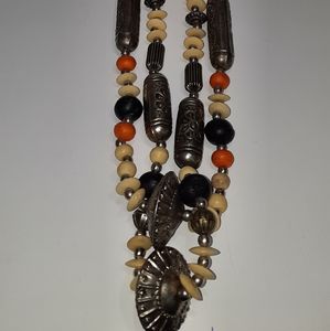 Tribal Style Long Necklace